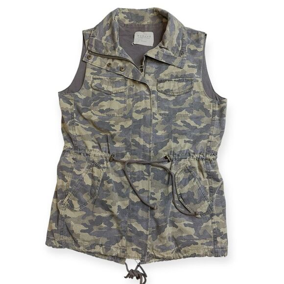 VELVET BY GRAHAM & SPENCER Women’s Camo Blair Utility Tie Waist Vest Size Medium - Picture 6 of 10
